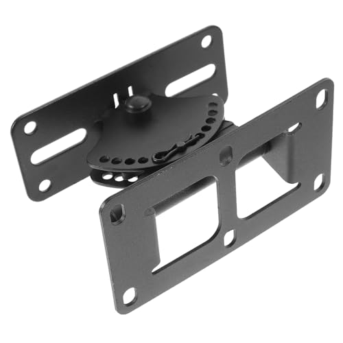 Support mural haut-parleurs robuste étagère rotative alliage zinc noir