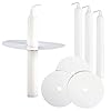 Concordia Supply Paper Bobeche Candle Drip Protectors - 4.25" x 1/2" Candles w/Easy to Hold White Paper Candle Holders - Ideal for Candle Light, Memorial, & Congregational Services - Set of 250 #3