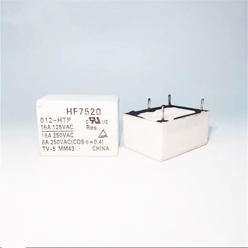 Relais HF7520-012-HTP 12VDC avec haute capacité de commutation 16A pour automatismes