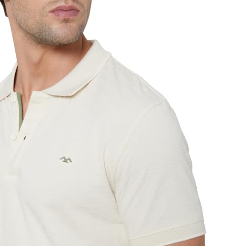 Image of MUFTI Mens Polo Collar Half Sleeve Slim Fit T-Shirts