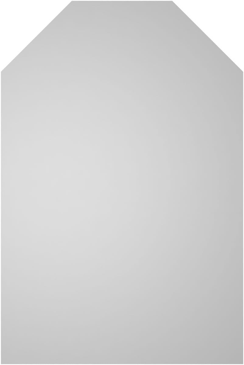 Ekena Millwork GVPOT24X3601SN Octagonal Top Surface Mount PVC Gable Vent, 24 W Inch x 36 H Inch, Factory Primed White