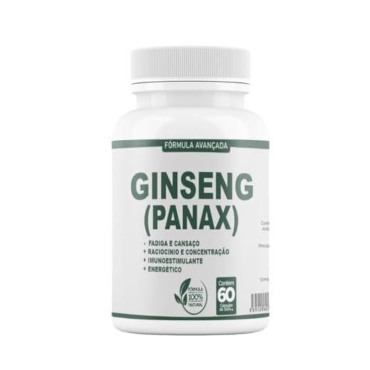 Ginseng Panax - 60 cáps 500mg