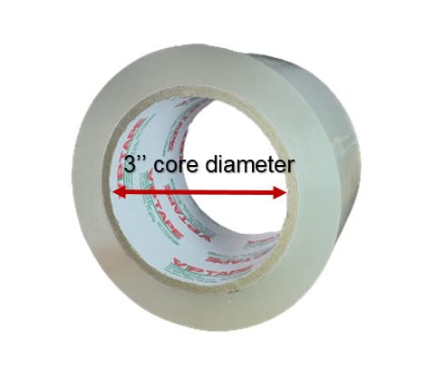 VPTAPE Industrial Packaging Tape, 3 Inch x 110 Yards,Thickness 2.0 Mil, Clear (24 Pack)