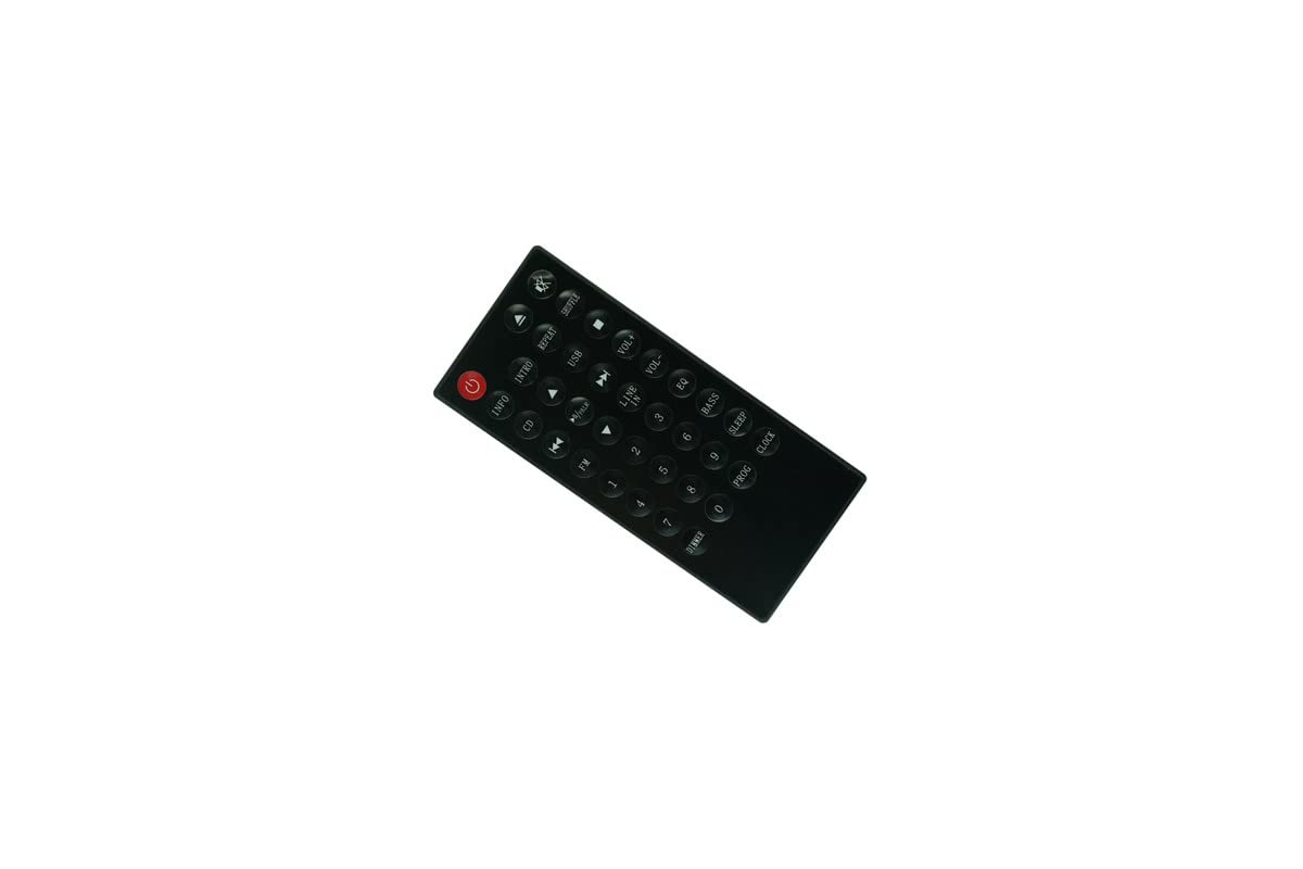 Front view of the replacement remote control with all buttons visible