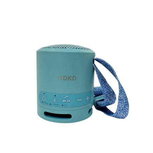 KDKD Waterproof Bluetooth Speaker – Portable Wireless Outdoor Speaker with 20H Playtime, HD Bass, Built-in Strap for Camping