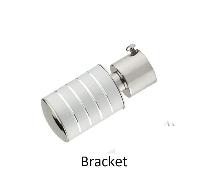 BIVKCHOP Stainless Steel Curtain Bracket Finials Heavy Support Door Window Fittings Hardware (Pack of 4)