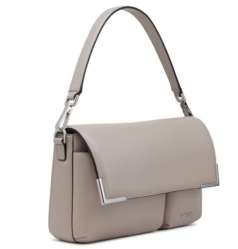 Image of Calvin Klein Women's Mica Organizational Flap Demi Shoulder Bag & Crossbody