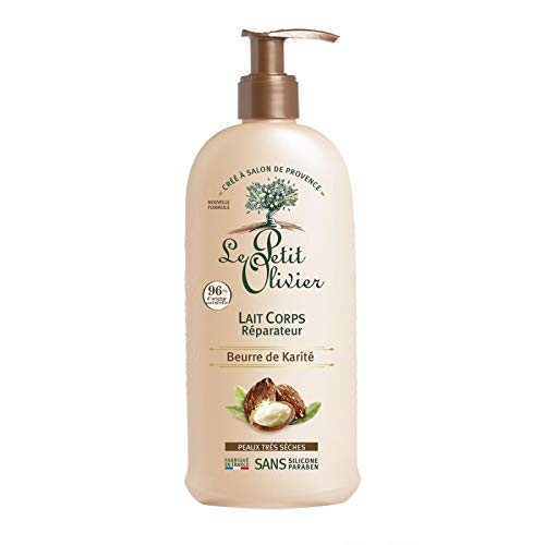 LAIT CORPS RÉPARATEUR BEURRE DE KARITÉ 250ML, LE PETIT OLIVIER, LOT DE 3