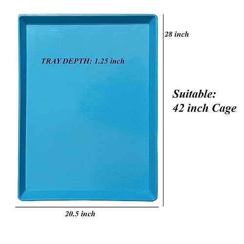 Image of Jainsons Pet Products Replacement Tray for Pet cage, Dog Crate, Dog Kennel, Dog Cage Replacement Tray, Plastic Bottom Pan Floor Liners for Pet Cages Crates Kennels Dogs Cat (42 INCH, Blue)