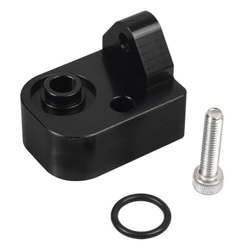 Kit espaciador de sensor de presión y temperatura de admisión compatible con Chevy Silverado GMC Sierra 2500HD 3500HD 6.6L Diesel 2017-2025 negro