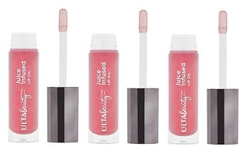 Ulta Beauty 3 Pack Juice Infused Lip Oil. Cranberry and Pomegranate. Size 0.15 oz