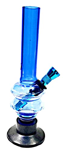 Newzenx® Acrylic Bong Double Bowl 20mm/6 Inch Included Velvet Pouch & Full Accessories