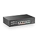Produktbild MokerLink 4 Port PoE Switch mit 2 Uplink Ethernet-Ports, 78W High Power, Unterstützung IEEE802.3af/at, lüfterloses Metal Plug & Play PoE+