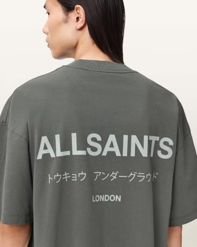 Image of AllSaints Men's Underground Oversized Short Sleeve Crew Neck Shirt