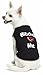 DroolingDog Pet Small Dog Clothes Winter Dog Sweater Dog T-shirt Shirts for Dogs Cat, Small, Black