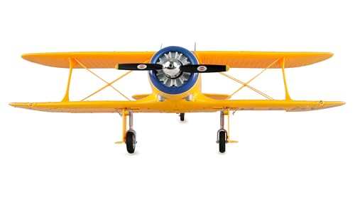 Avión teledirigido estable Amewi AMXFlight Beech D17s RTF amarillo que evita caídas inesperadas 4