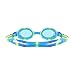 TYR Swimple Tie-Dye Kids' Swim Goggles - Non-Mirrored Swimming Goggles for Competitive Training and Recreation - Anti-Fog, UVA/UVB Protection, Watertight Seal - Blue/Green