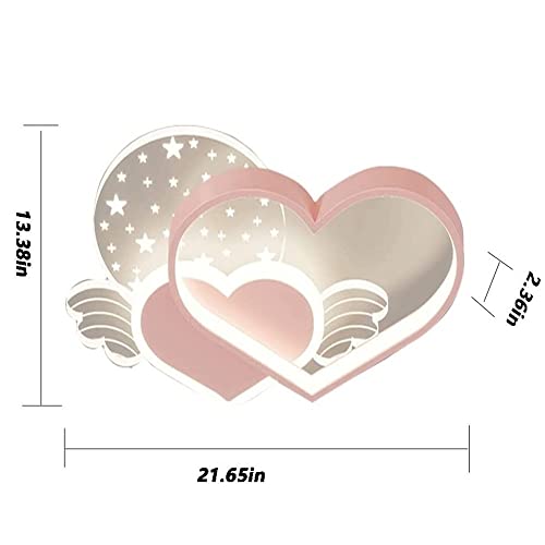 Luces de techo inteligentes de corazón doble para iluminación de dormitorios WQHPLMD 3