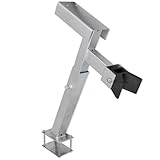 vidaXL Support de Treuil pour Remorque Bateau, Réglable 62–72 cm, Acier, Support de Proue, Capacité 500–1000 kg, Épaisseur Acier 2,5 mm, Équipement de Levage et Sécurisation de Bateau