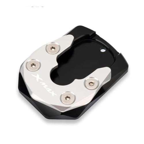 �o�C�N �T�C�h�X�^���h ���}�n�p XMAX300�p XMAX300�p X-MAX 300�p X-MAX300�p 2023+ �A���~�j�E������ CNC �L�b�N�X�^���h�A���v ���C�h�^�C�v(XMAX Silver)