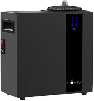 Aromely Smart Bluetooth HVAC Scent Diffuser, Aromatherapy Nebulizing Waterless Diffuser for Home, Office, Large Room, App Controlled Perfect Aroma Diffuser Up to 16,000 SQFT - Black