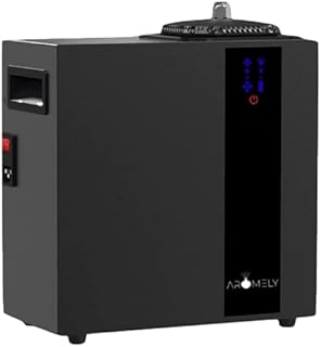 Aromely Smart Bluetooth HVAC Scent Diffuser, Aromatherapy Nebulizing Waterless Diffuser for Home, Office, Large Room, App Controlled Perfect Aroma Diffuser Up to 16,000 SQFT - Black