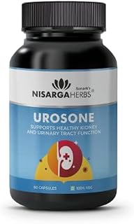 Nisarga Herbs Urosone Ayurvedic UTI & Kidney Stone Relief Capsules -60 (Capsules)|Natural Detox & Immune Support | Organic Herbal Formula For Daily Kidney Cleanse & Urinary Support