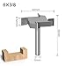 1/4inch 6mm Shank 4 Edge T Type Slotting Cutter Woodworking Tool Router Bits for Wood Industrial Grade Milling Cutter Slotting 1Pcs(6X9.52)