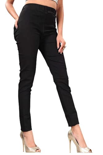 Image of Black Denim Fix Elastic Women Denim Jegging