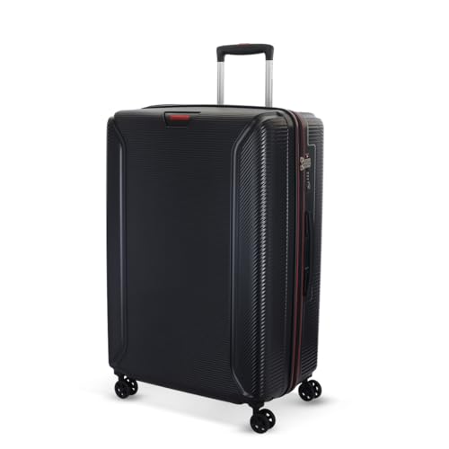 Image of American Tourister Robotech Sport|Large Size Check-in Spinner Trolley Bag (77 cm)|360 8 Wheel Travel Luggage|Hard Case Polycarbonate Suitcase|Recessed TSA Lock|Black