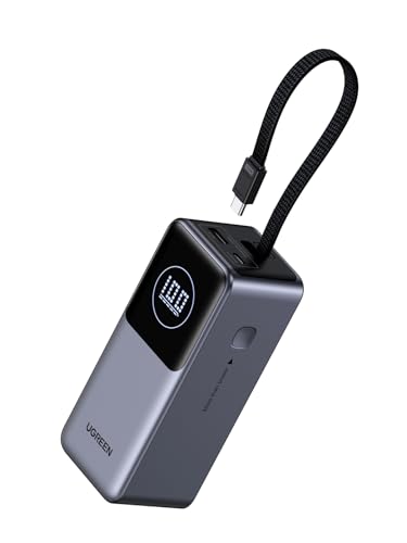 Amazon | UGREEN Nexode モバイルバッテリー USB-Cケーブル内蔵
