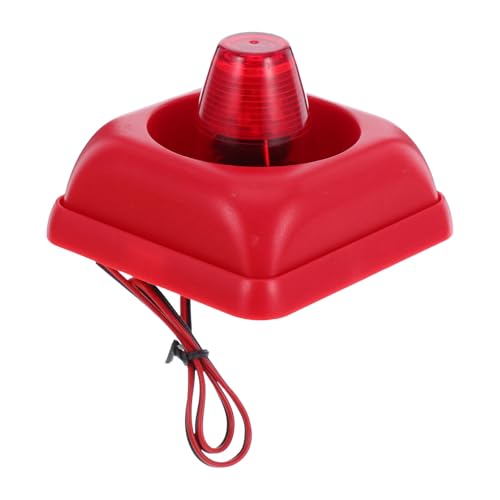 JECOMPRIS Industrial Dc12v-24v Sound and Light Alarm Siren with Strobe Warning Light, Outdoor Security Fire and Emergency Alarm for Warehouse Factory Office Safety