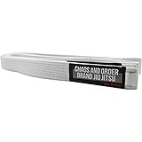 Chaos and Order Premium Jiu-Jitsu Rank Belt - A2 - White
