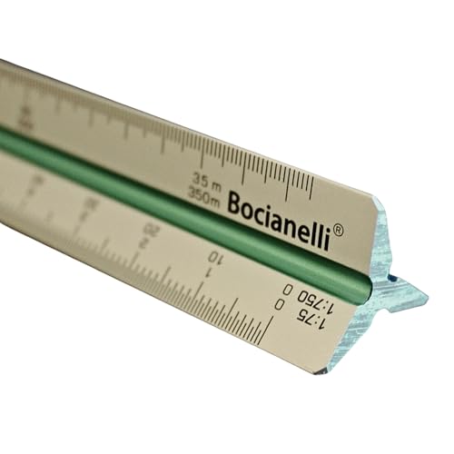 30 cm Scalimetro in Alluminio Righello Triangolare...