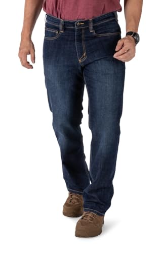 5.11 Tactical Men's Defender-Flex Regular Fit Jeans, 7 Pockets, Fitted Waistband, Style 74477, New Finish2