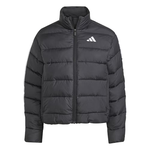 adidas Women's Essentials CLIMAWARM 3 Stripes Synthetic Down Jackets, black, XS
