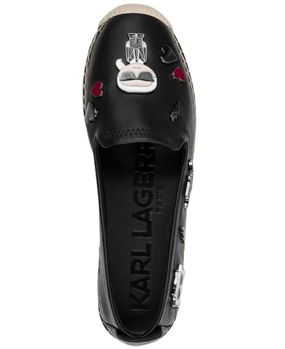 Image of Karl Lagerfeld Women's Michaela Slip on Espadrille Sandal with Pins