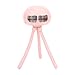 Mini-Lüfter ohne Flügel, tragbarer Handventilator, extrem leise für das Büro zum Einkaufen für zu Hause für Outdoor-Aktivitäten(Rosa)