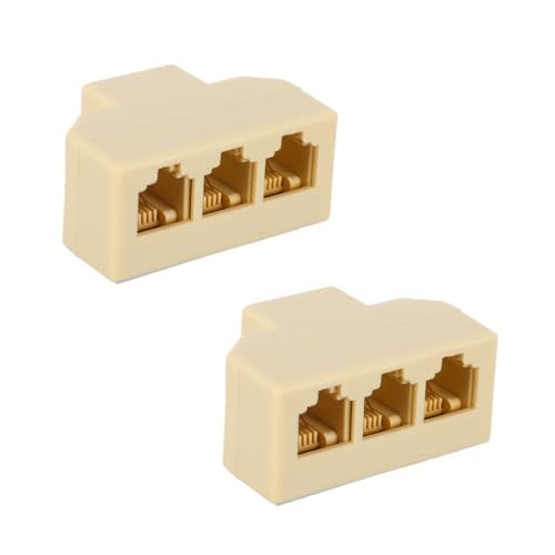 Adaptador telefónico divisor en casa para conectar dos terminales fijos de forma simultánea