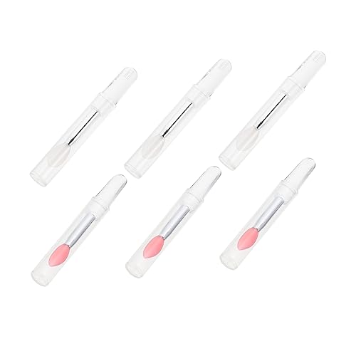 MUSISALY Silicone Lip Mask Brush Tool 6pcs Makeup Sponge Applicators Set Eye Shadow for Women Compact Travel Kit
