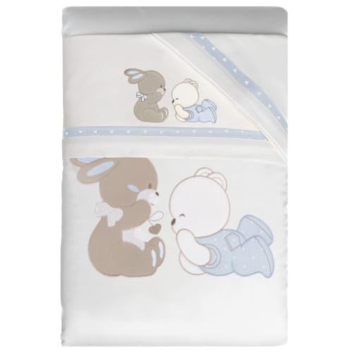 ✅ ANTI SOFFOCO - L'imbottitura del piumino lettino neonato 60x120 Previene Il soffocamento E Assicura Che Il Neonato Non Si Incastri Tra Le Barre.