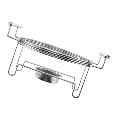 LOLIPPYY 加厚ステンレス製アルコールストーブラック 多機能耐久アウトドア調理用鍋置き 安定した屋外用バーナースタンド キャンプ ハイキ