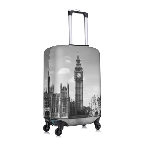 London Print Suitcase Cover Luggage Protector Washable Elastic Fashionable Travel Gear Cover3