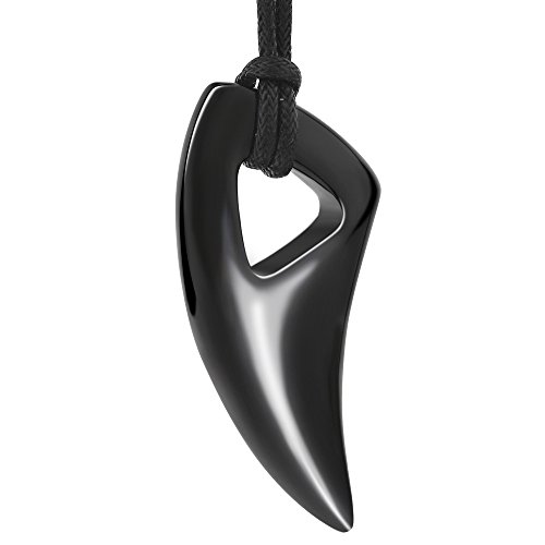 Collier titane acier hommes anti-noircissement avec écrin