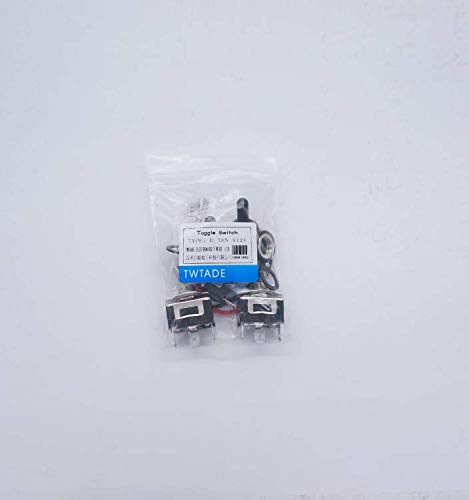 TWTADE 3 Pcs Latching Rocker Toggle Switch 3 Pin 2 Position