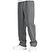 Boys Baggy Sweatpants Straight Wide Leg Open Bottom Sweat Pants Elastic Waist Workout Athletic Joggers Trousers with Pockets Streetwear Fall Fashion 2025 Grey Sweat Pants for Teen Girls 5-6 Years