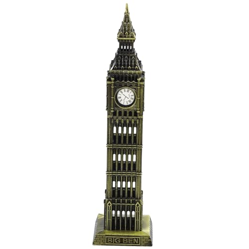 FOMIYES ビッグベン 像 建築 モデル イギリス ビッグベン クロックタワー 像 グッズ フィギュア 観光 お土産 デスクトップ 装飾
