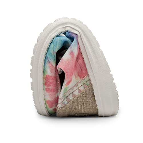 Image of HEYDUDE Women's Wendy Boho Mandala Tie Dye Size 11 | Women's Shoes | Women's Lace Up Loafers | Comfortable & Light-Weight