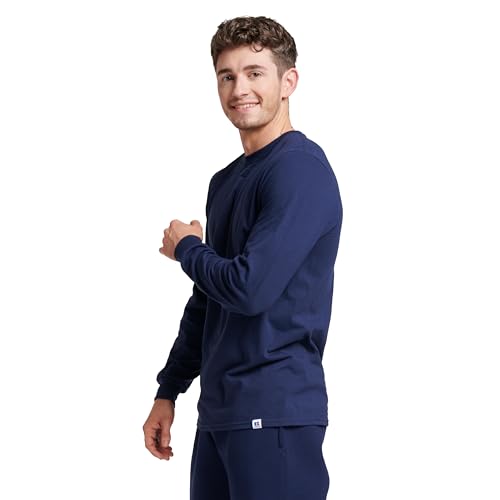 Image of Russell Athletic Men's Basic Cotton Long-Sleeve T-Shirt