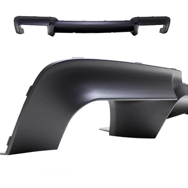 DM Autoteile Umbau Heckdiffusor 4 Rohr Duplex Schwarz Matt passt für 5er F10 F11 außer M5
